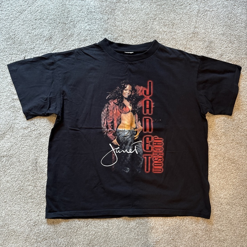 Vintage Black Janet Jackson Shirt